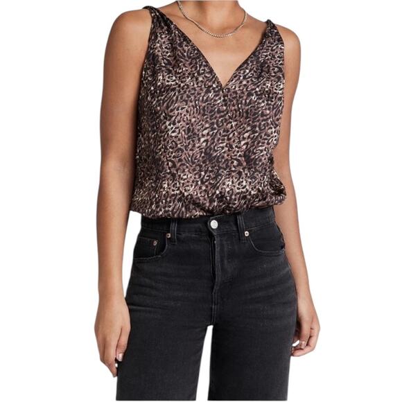 NWOT Paige Brown Nadynne Animal Print Sleeveless Bodysuit – Sz XS - Picture 2 of 7